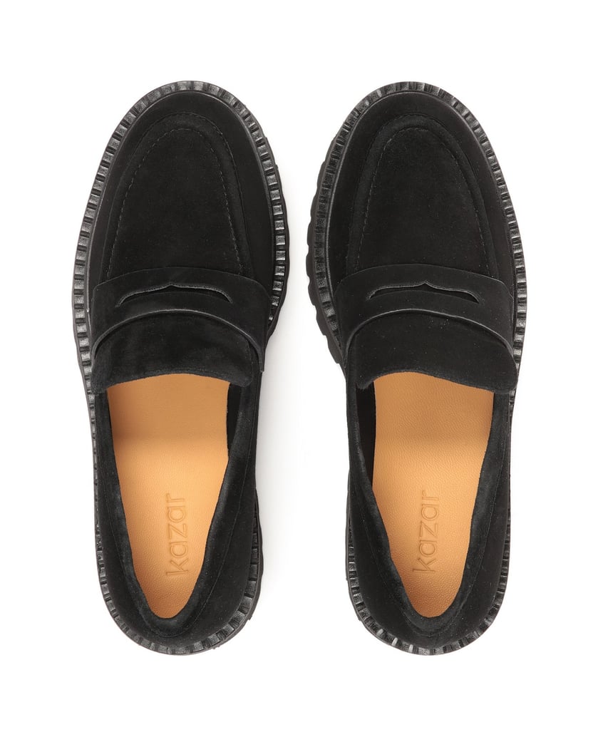 Kazar-Schwarze-Slipper-aus-Wildleder-schwarz