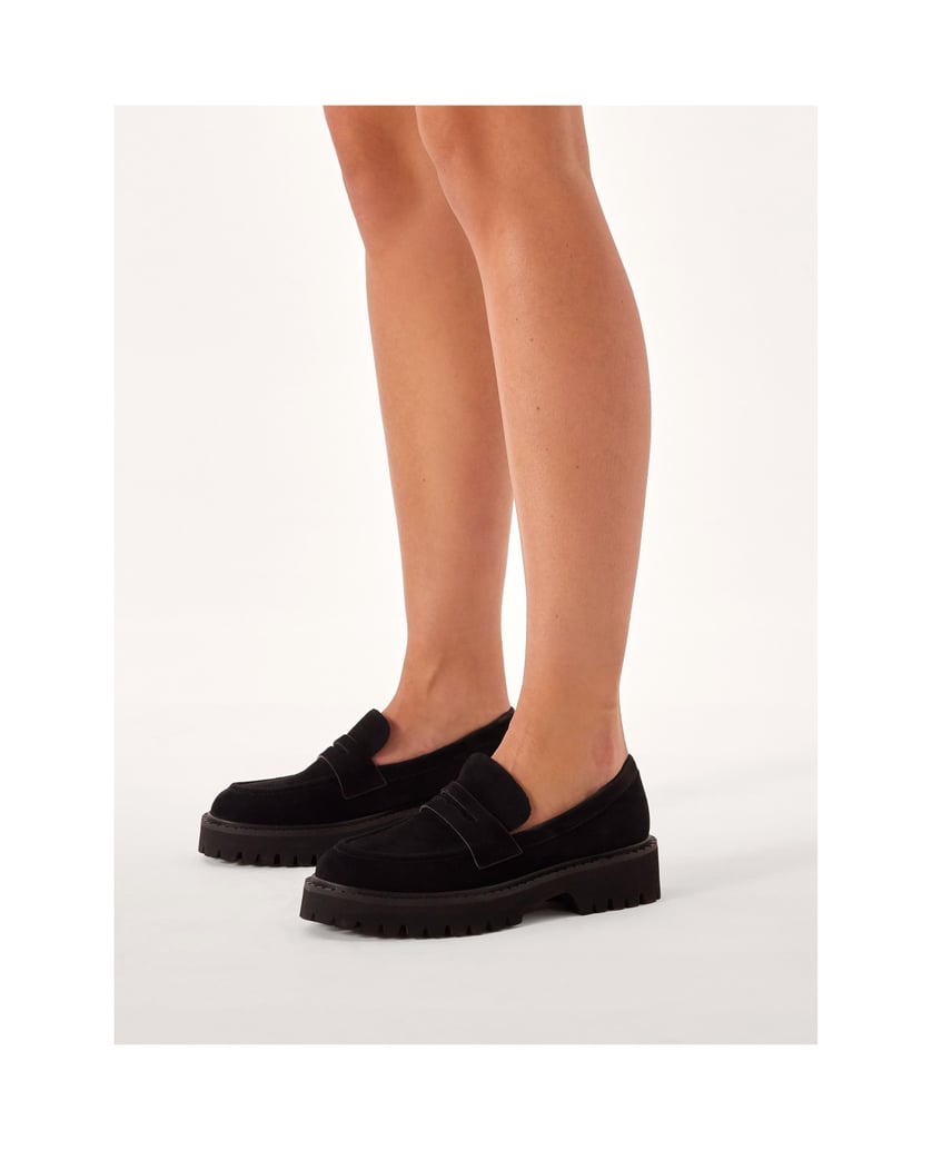 Kazar-Schwarze-Slipper-aus-Wildleder-schwarz