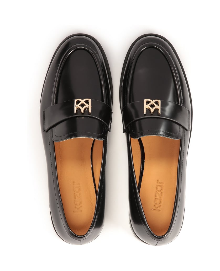 Kazar-Lightweight-slip-on-shoes-with-jewelry-embellishment-čierna