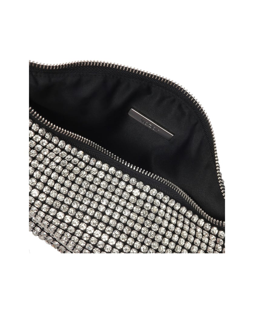 Kazar-Glänzende-Tasche-mit-Zirkonium-schwarz