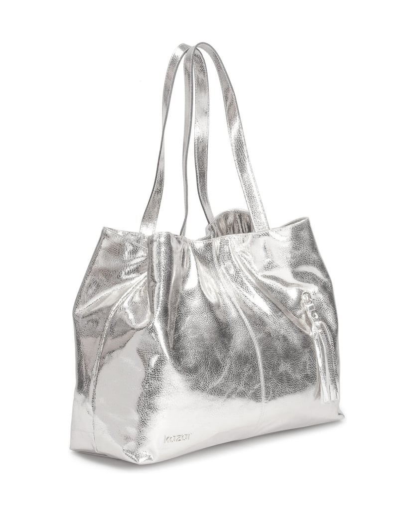 Kazar-Geräumige-silberne-Armtasche