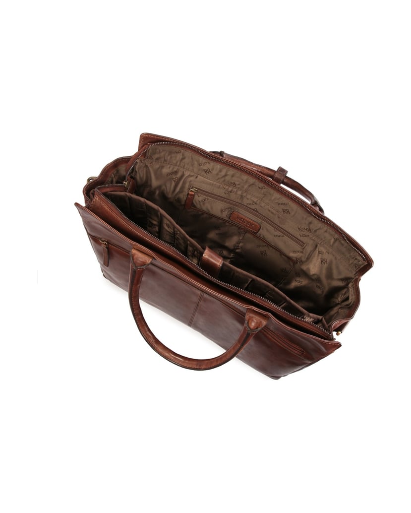 Kazar-Elegant-business-style-mens-leather-bag-hnědá