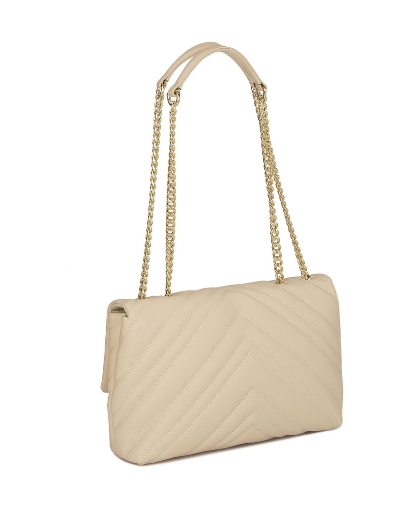 Kazar-Gesteppte-Tasche-mit-Klappe-weiss