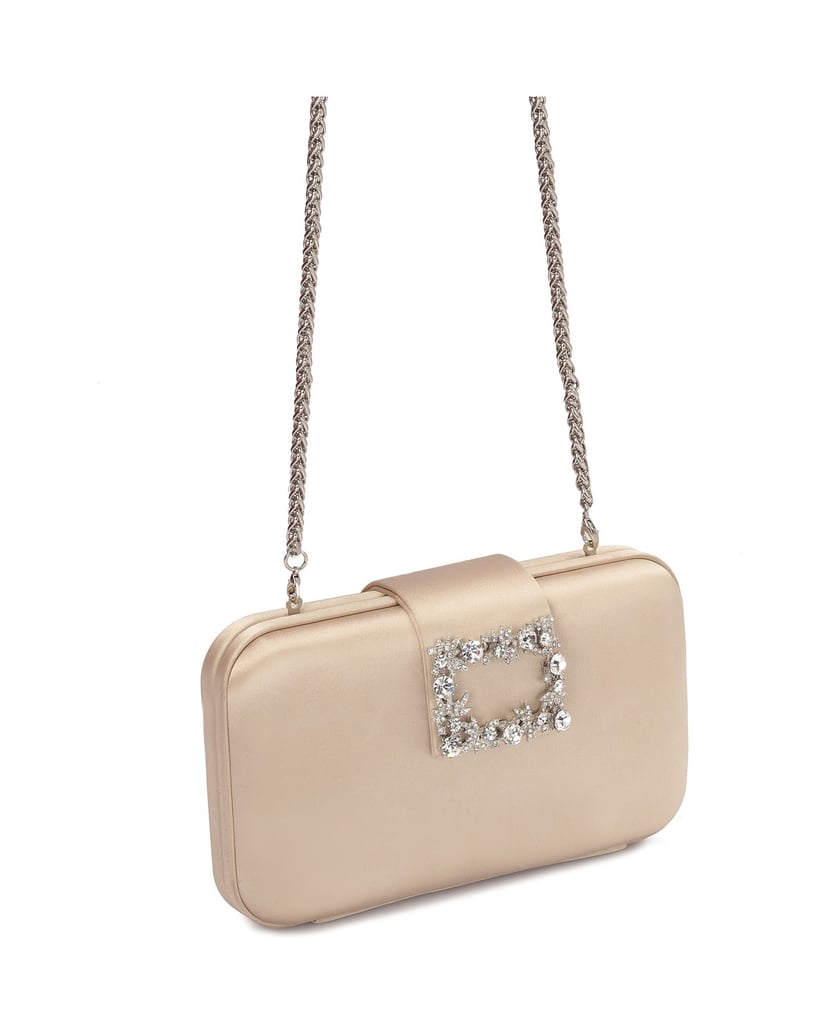 Kazar-Kleine-Abendtasche-mit-verziertem-Versch-beige