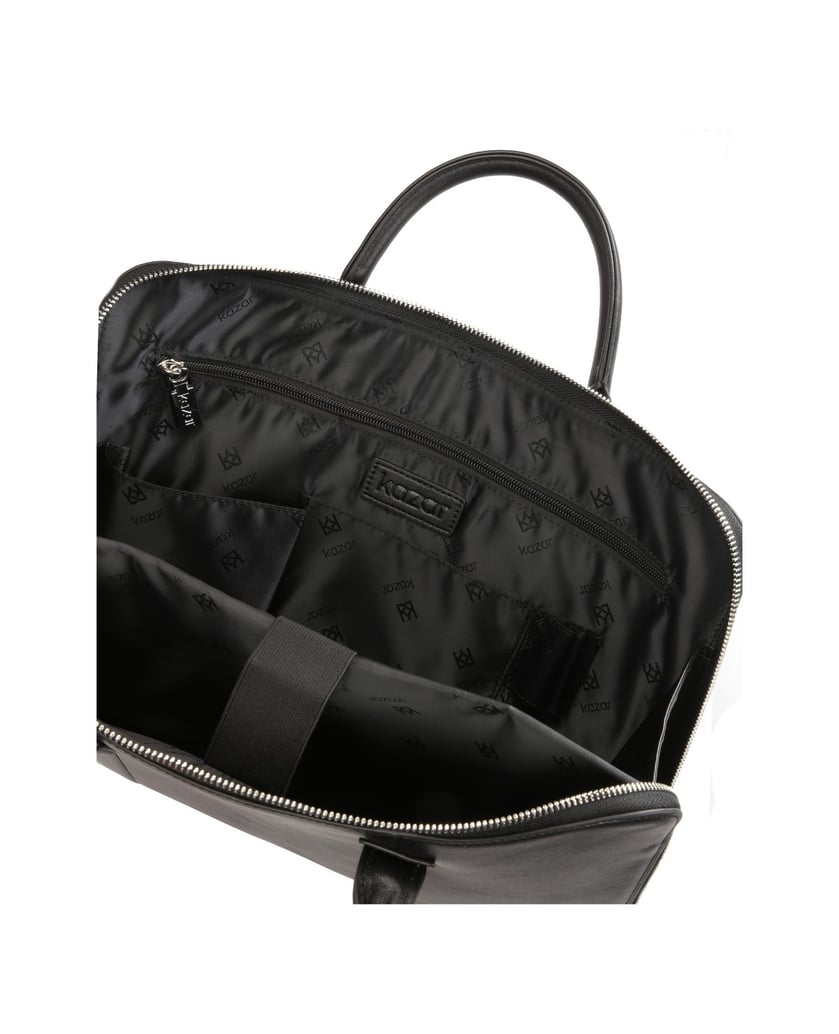 Kazar-Schwarze-Business-Herrentasche-aus-Volln