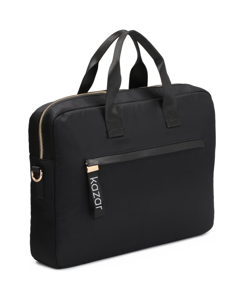 Kazar-Große-schwarze-Laptoptasche-aus-Textilge-schwarz