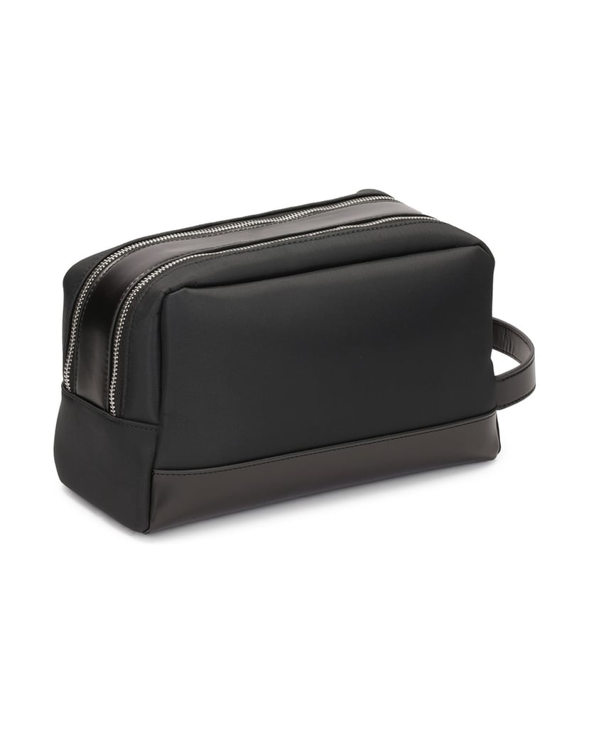 Kazar-Schwarze-Kosmetiktasche-mit-zwei-Fächern-schwarz