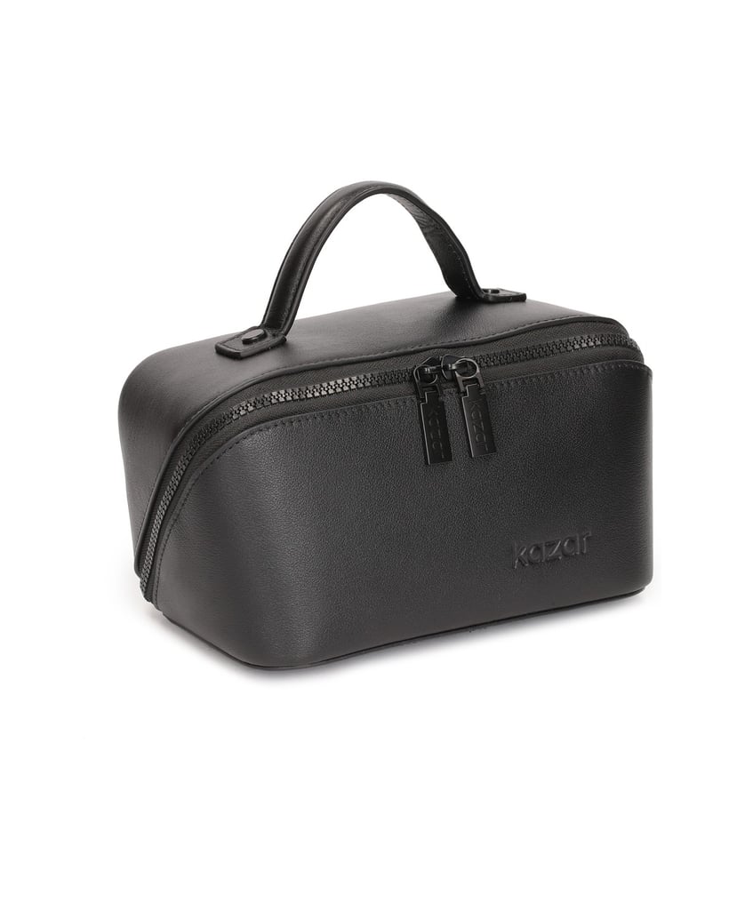 Kazar-Kleines-Leder-Kosmetiketui-mit-regelmäßi-schwarz