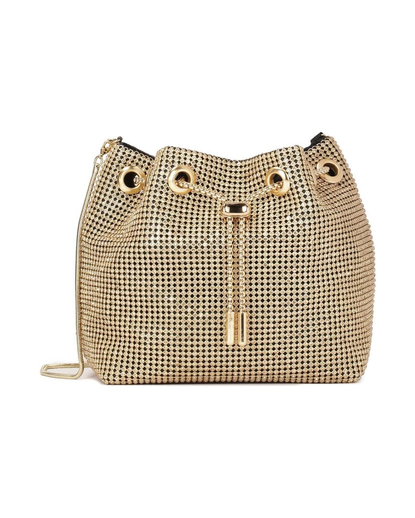 Kazar-Gold-glänzende-Kette-Handtasche-gold