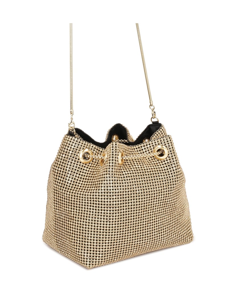 Kazar-Gold-glänzende-Kette-Handtasche-gold