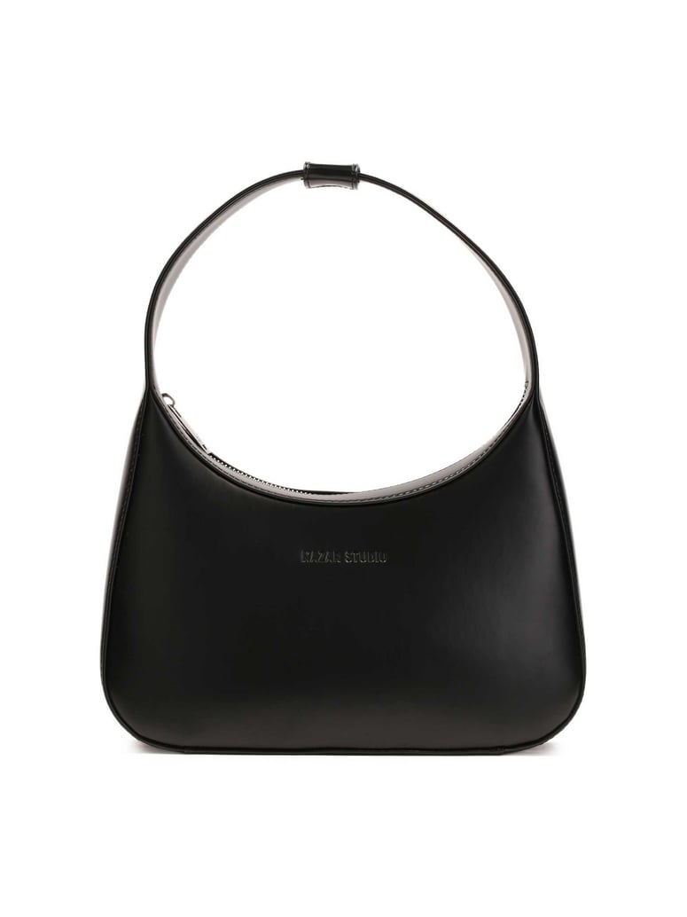 Kazar-Studio-Schlichte-schwarze-Handtasche-mit-glatte