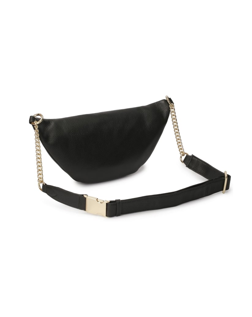 Kazar-Schwarze-Hüfttasche-mit-Tasche-auf-der-V