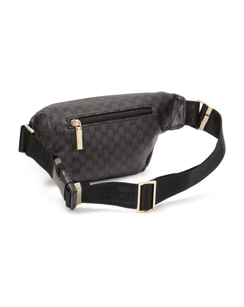 Kazar-Schwarze-Hüfttasche-mit-KAZAR-Monogramme