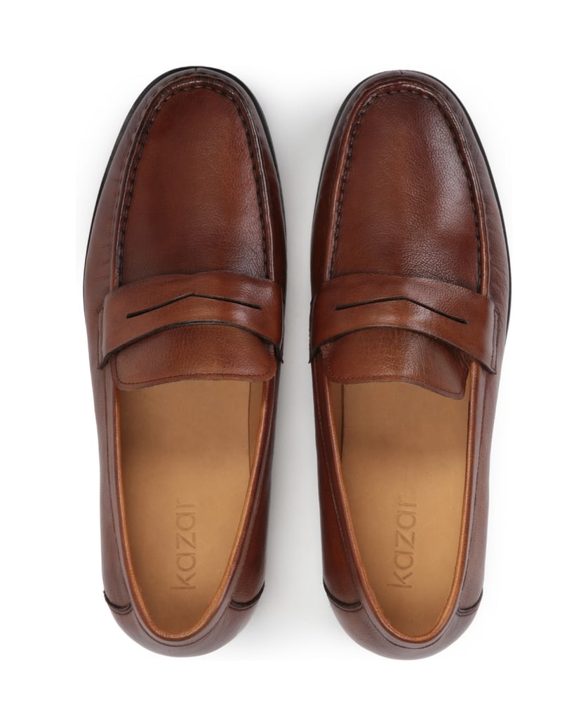 Kazar-Braune-Freizeitschuhe-aus-Leder-für-Männ