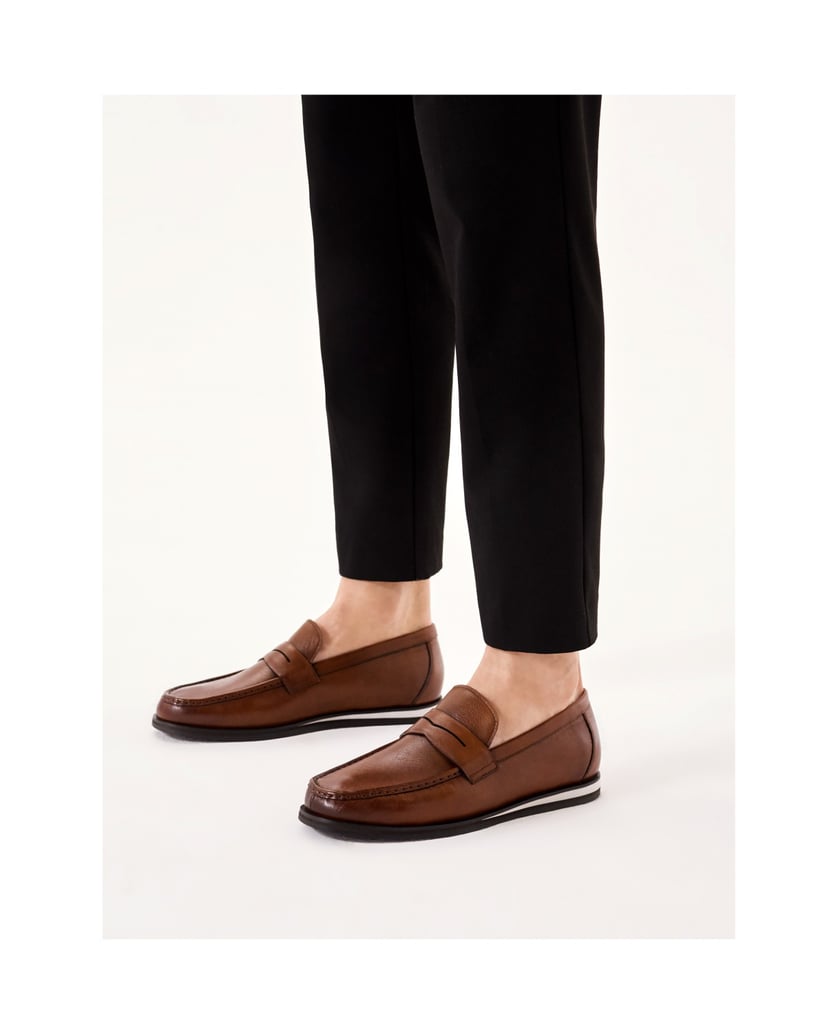 Kazar-Braune-Freizeitschuhe-aus-Leder-für-Männ