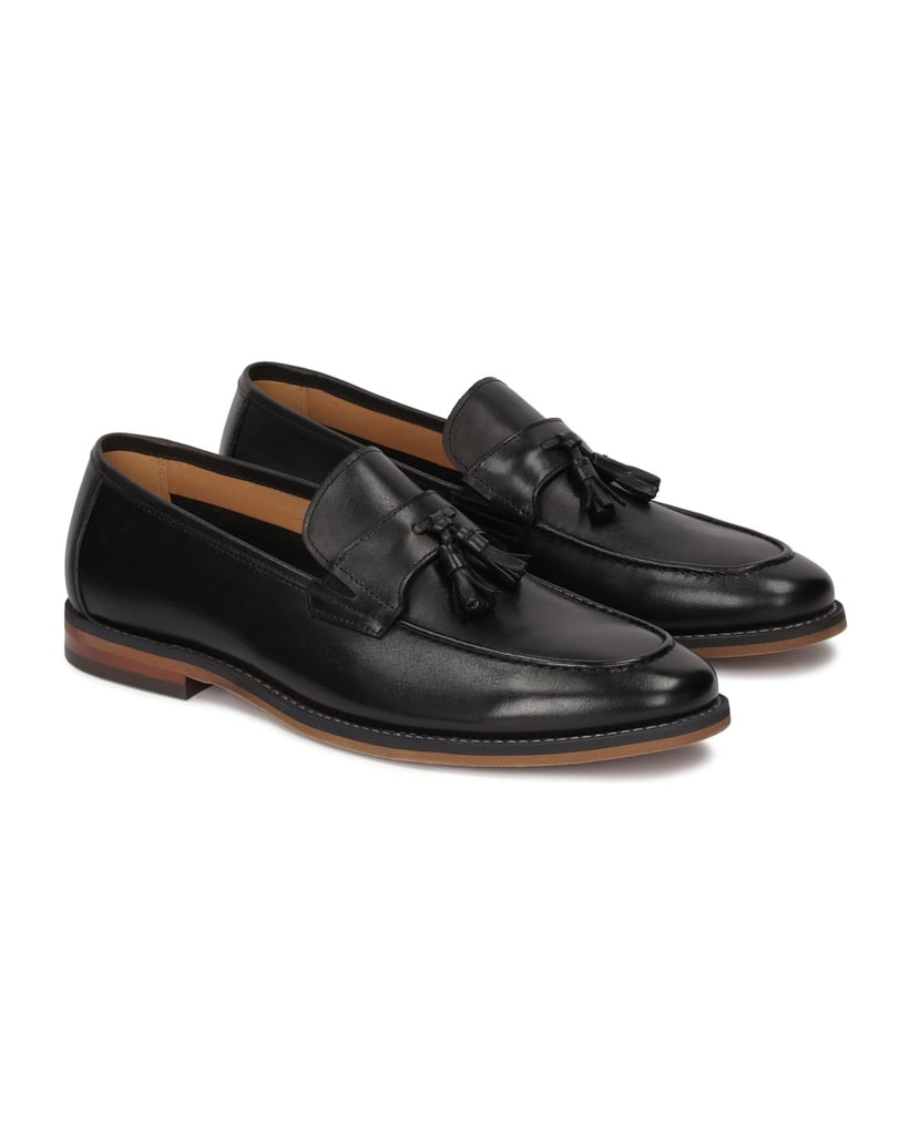 Kazar-Loafer-aus-Naturleder-mit-Quasten-schwarz