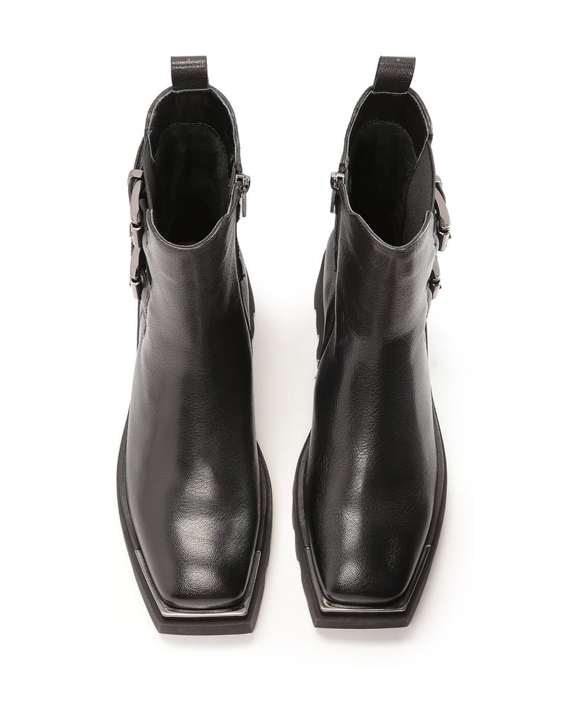 Kazar-Schwarze-Lederstiefel-im-Rock-Stil-schwarz