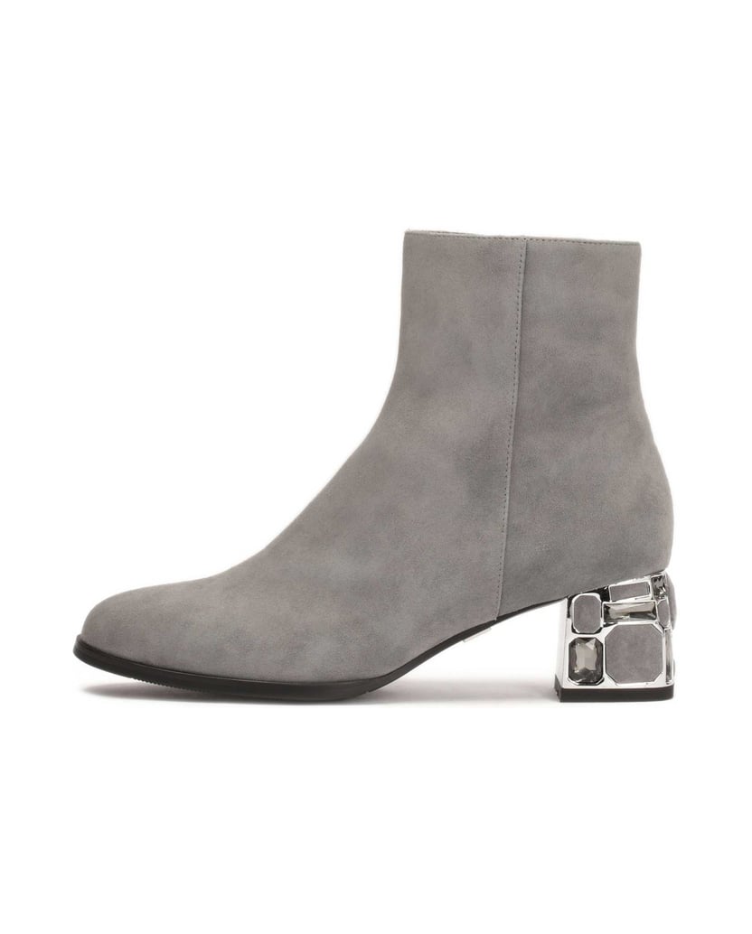 Kazar-Suede-grey-boots-with-decorative-heel-šedá