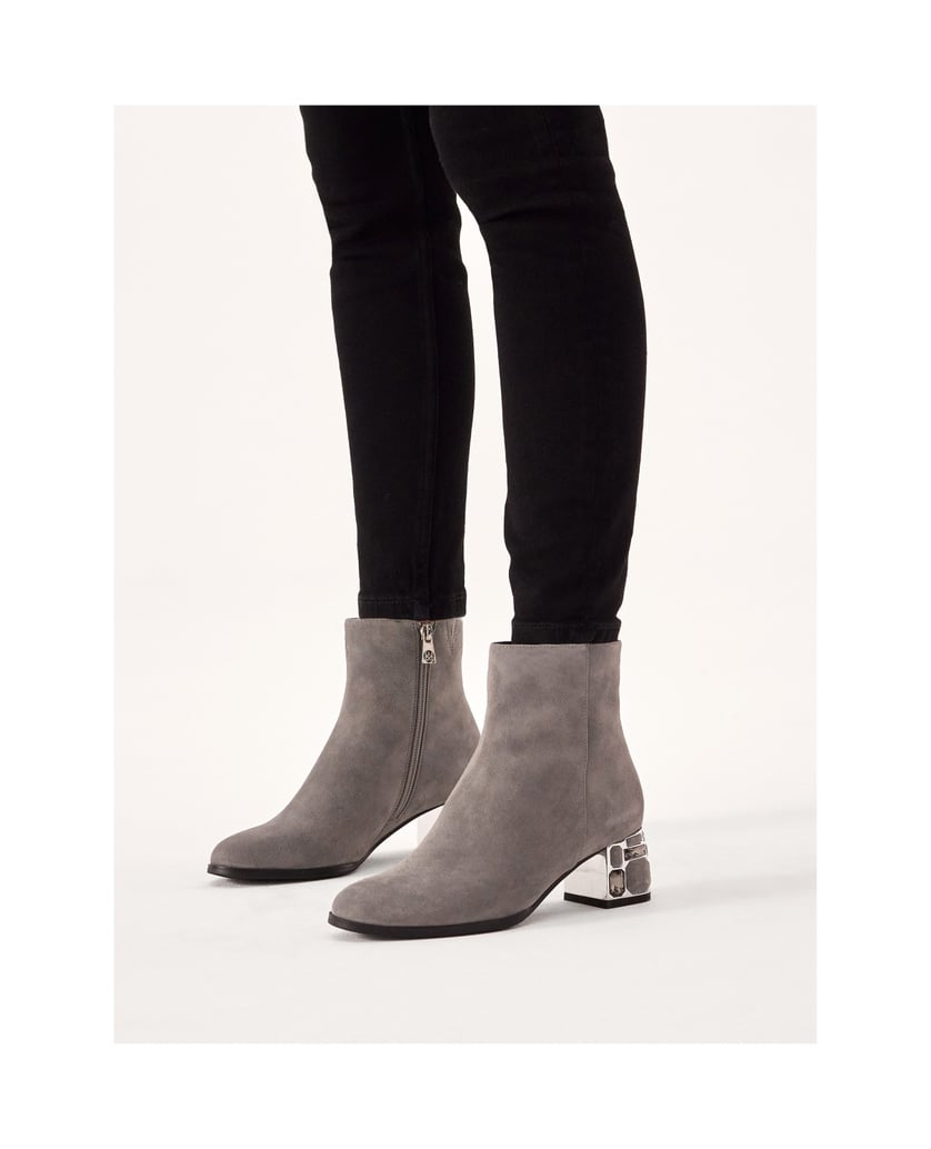 Kazar-Suede-grey-boots-with-decorative-heel-šedá