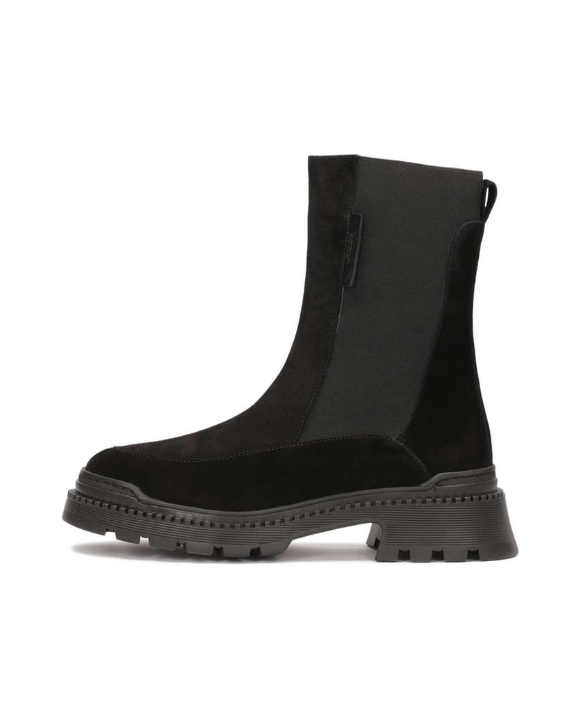 Kazar-Schwarze-Stiefel-mit-hohem-elastischem-S