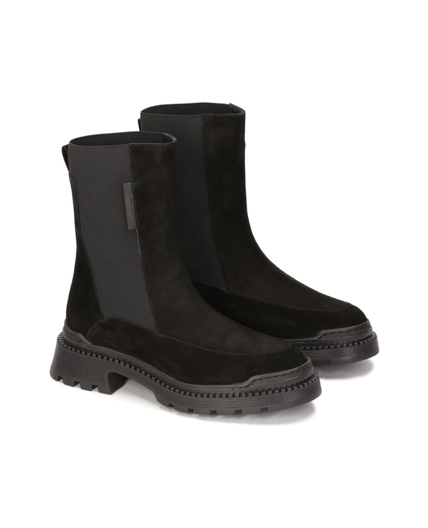 Kazar-Schwarze-Stiefel-mit-hohem-elastischem-S