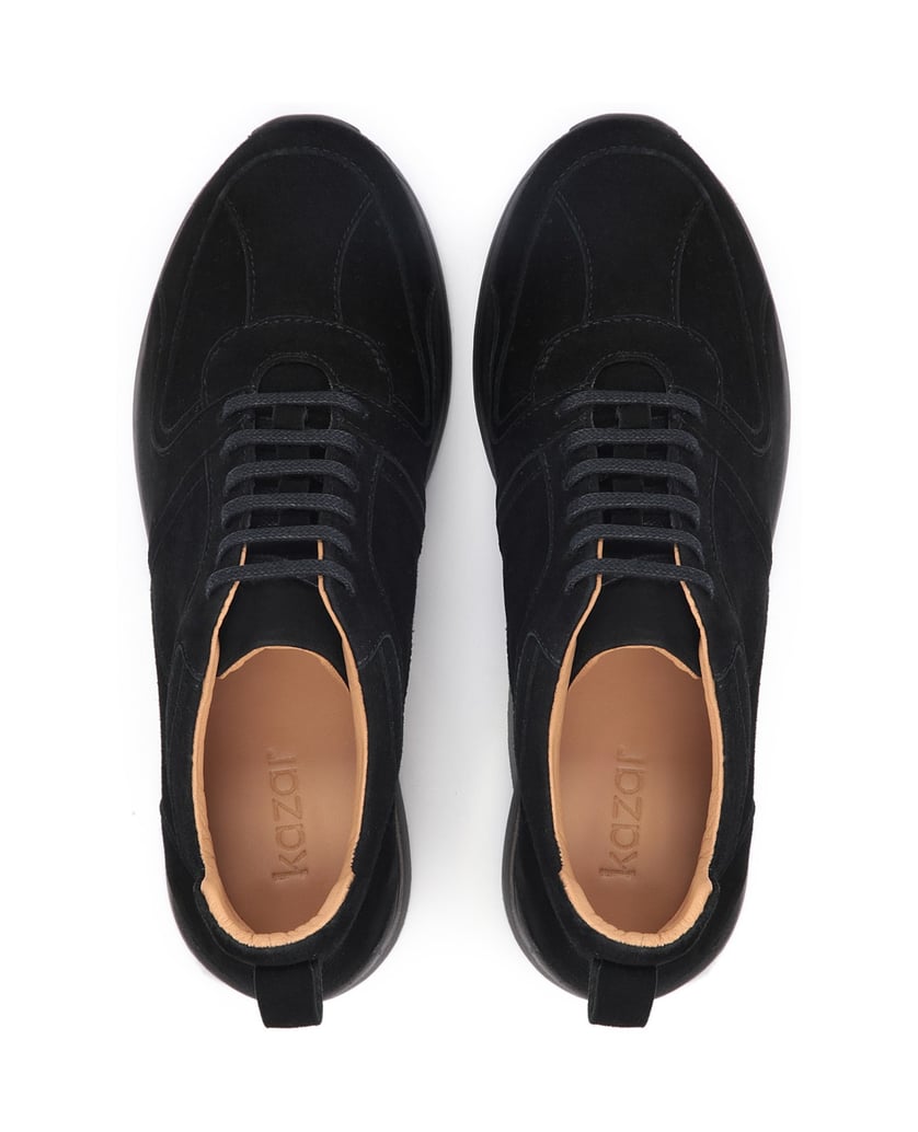 Kazar-Schwarze-Damen-Sneakers-aus-Wildleder-schwarz