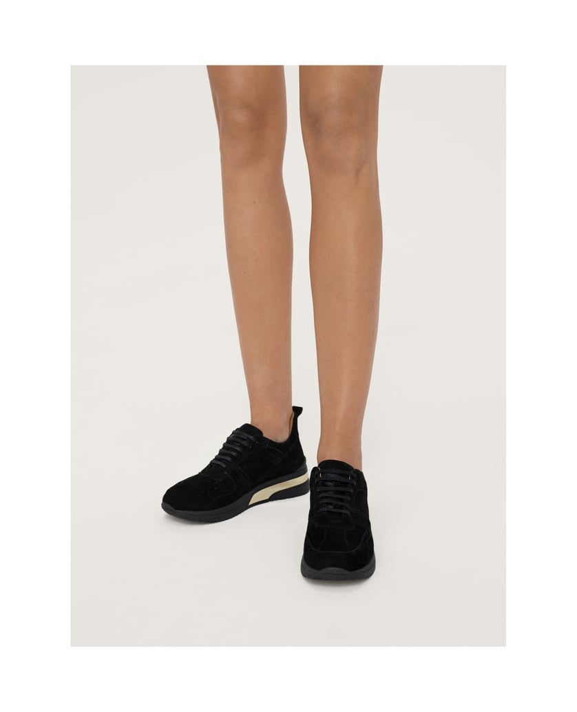 Kazar-Schwarze-Damen-Sneakers-aus-Wildleder-schwarz