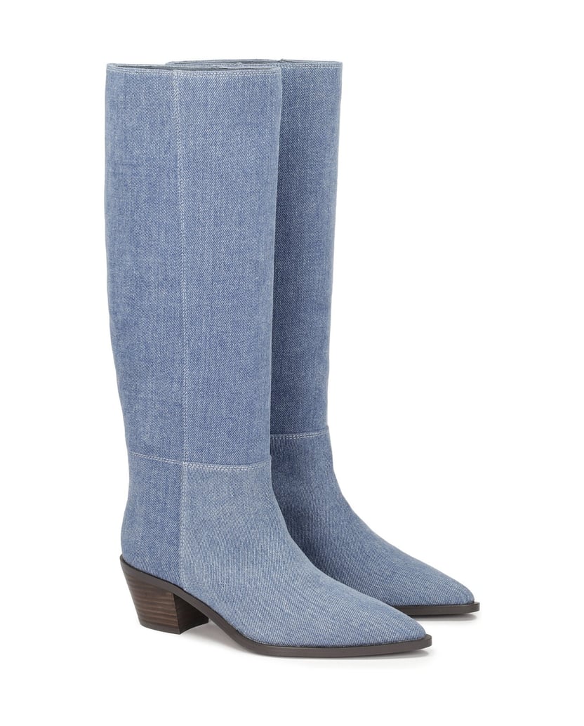 Kazar-Cowboy-Stiefel-aus-Denim-zum-Hineinschlü