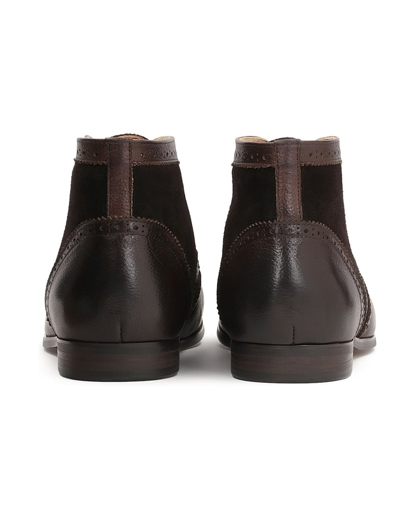 Kazar-Braune-Herren-Stiefeletten-aus-genarbtem