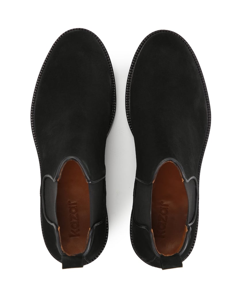 Kazar-Herren-Chelsea-Stiefel-aus-schwarzem-Wil