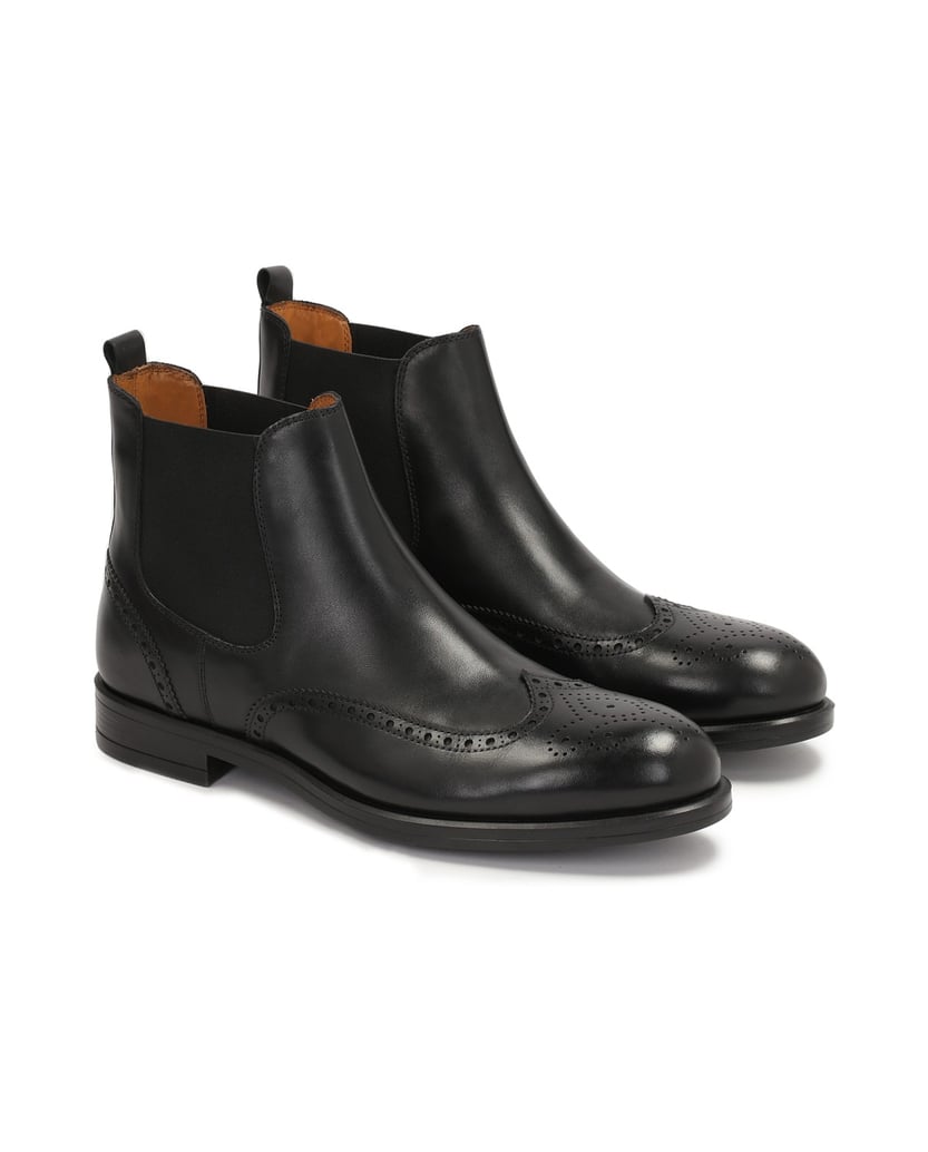 Kazar-Schwarze-Chelsea-Stiefel-aus-Leder-für-H