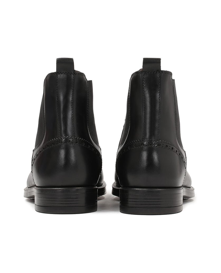 Kazar-Schwarze-Chelsea-Stiefel-aus-Leder-für-H