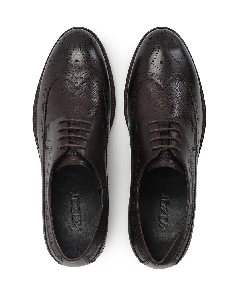 Kazar-Lässige-braune-Männer-Gesicht-Leder-Derb