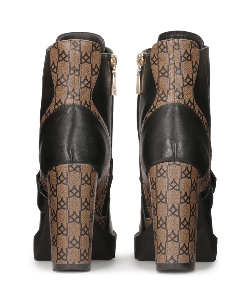 Kazar-Gemusterte-Lederstiefel-mit-hohem-Schaft