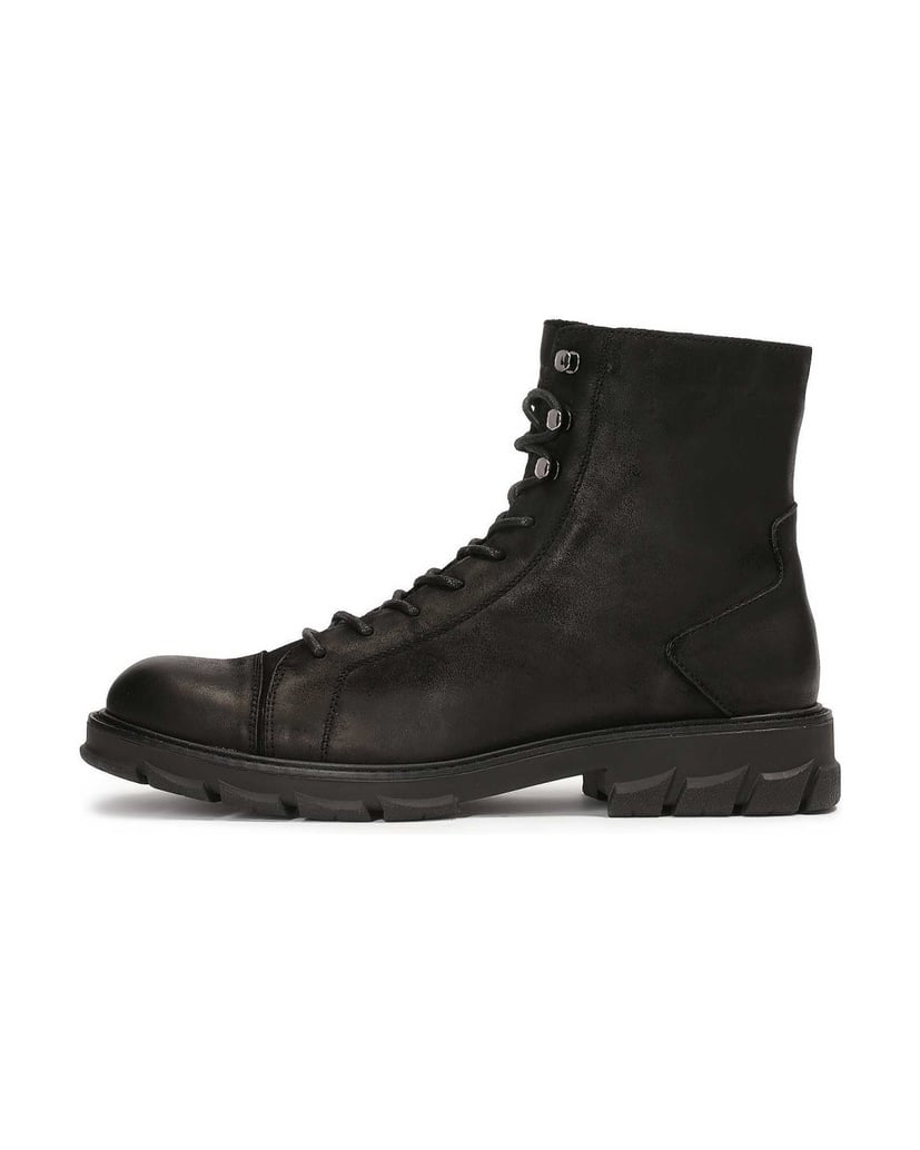 Kazar-Hohe-Herrenstiefel-mit-Treppensohle-schwarz