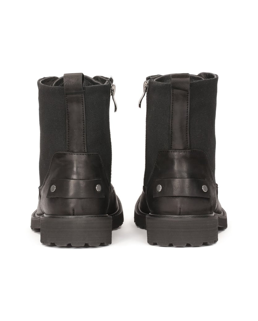 Kazar-Schwarze-Stiefel-mit-hohem-Schaft