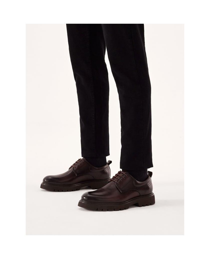 Kazar-Lässige-Herrenschuhe-aus-Vollnarbenleder-braun