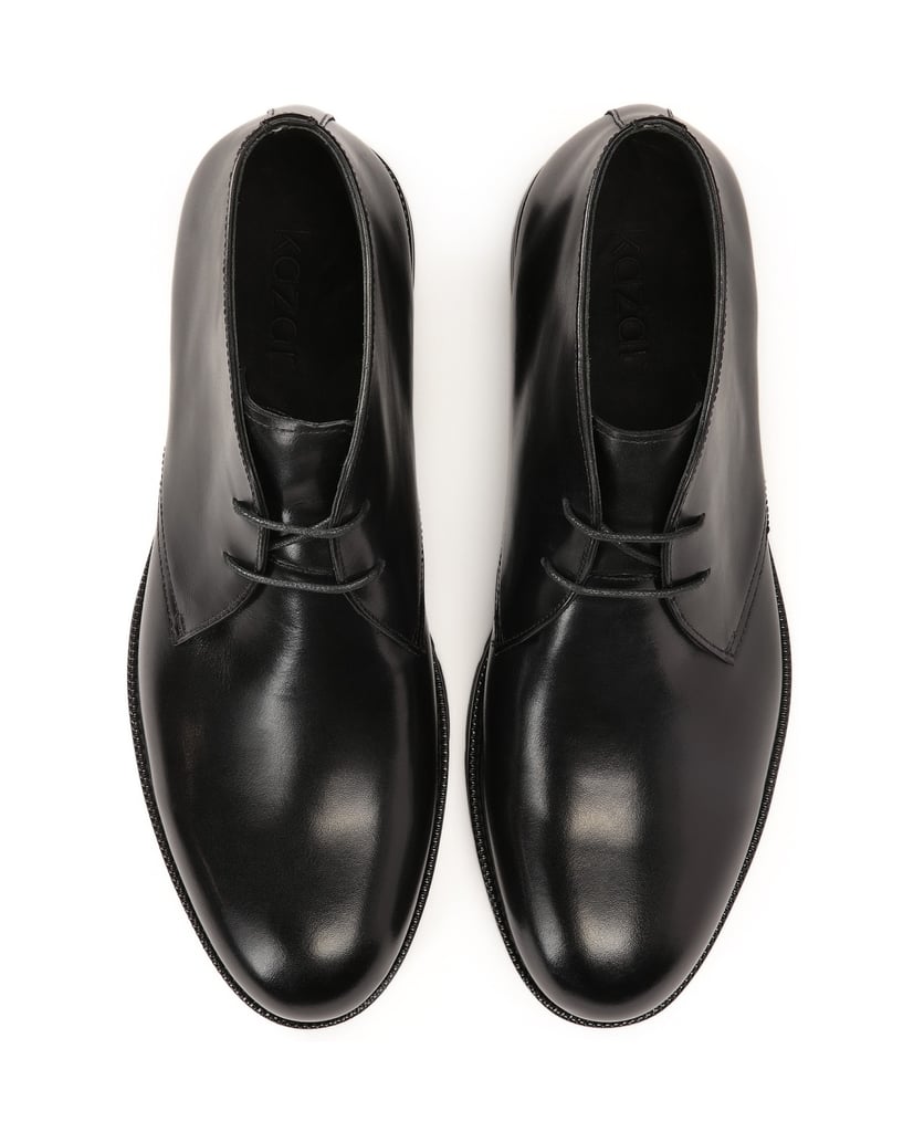 Kazar-Schwarze-Herrenstiefel-mit-Schnürung