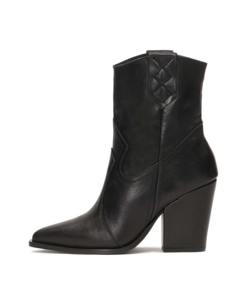 Kazar-Schwarze-Cowboystiefel-aus-Leder-mit-Abs-schwarz