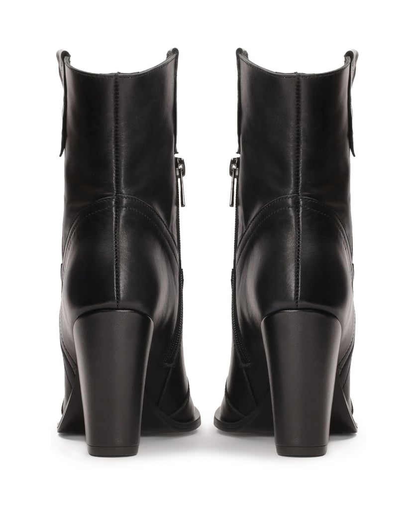 Kazar-Schwarze-Cowboystiefel-aus-Leder-mit-Abs-schwarz