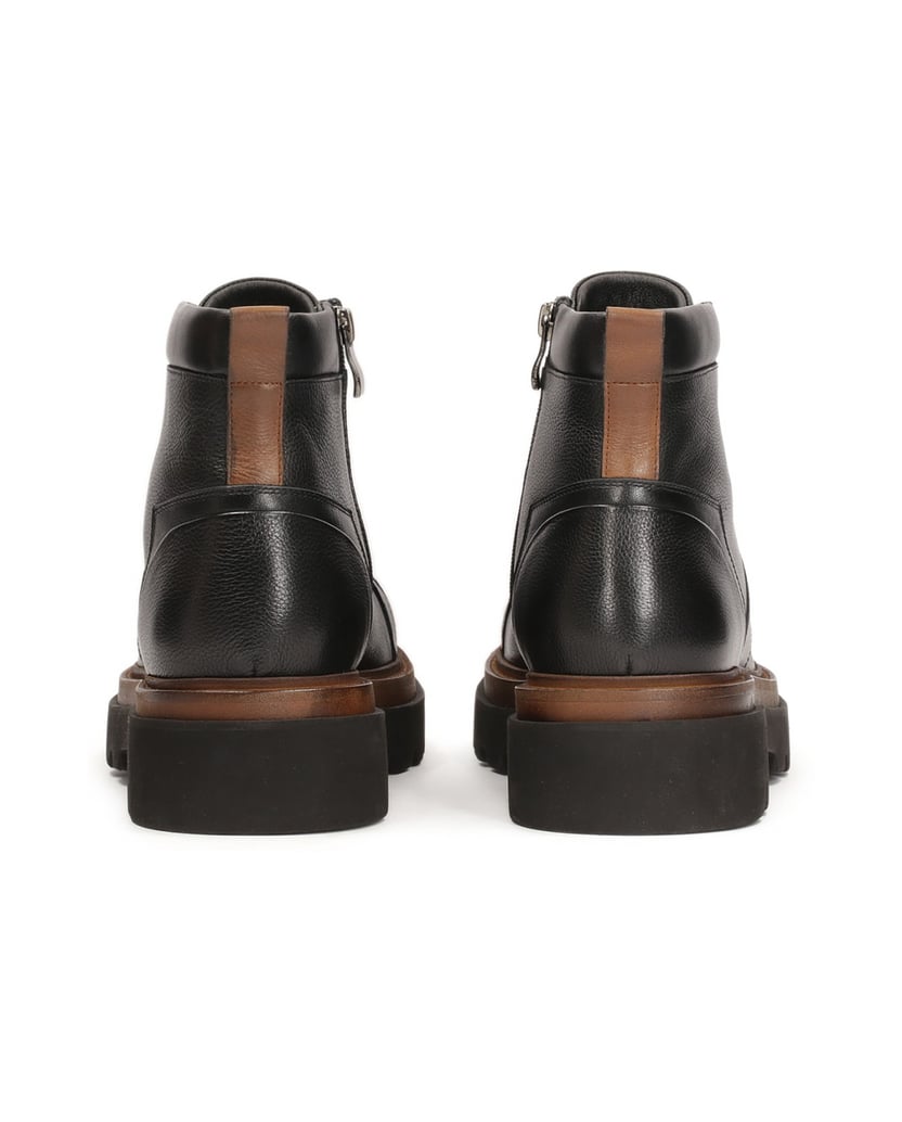 Kazar-Leather-boots-on-a-two-tone-sole-černá