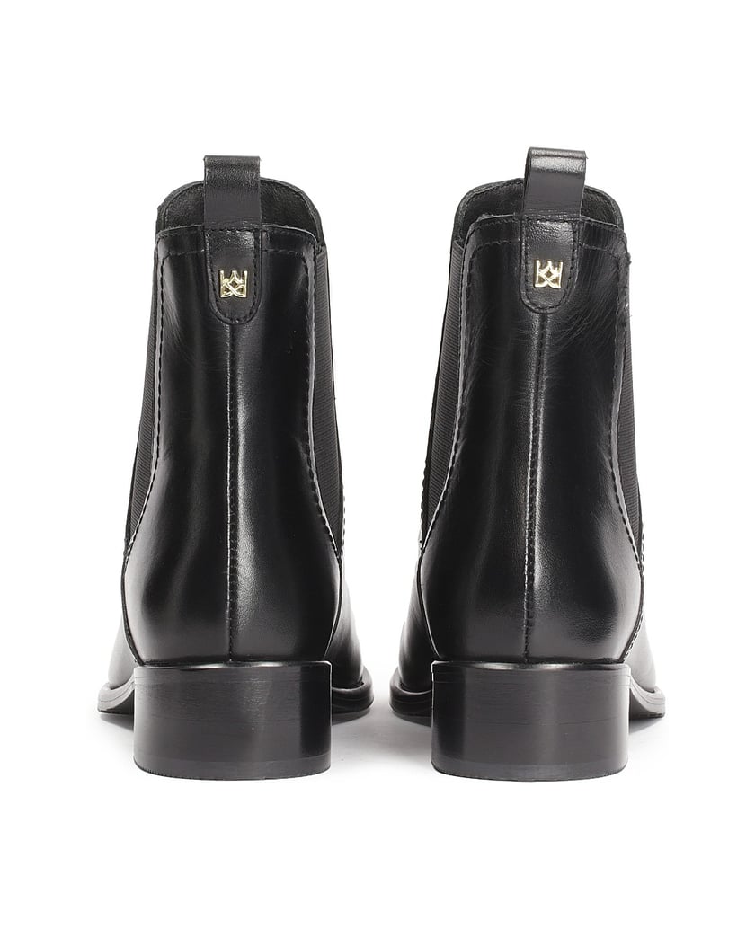 Kazar-Schwarze-Chelsea-Stiefel-mit-Verzierung