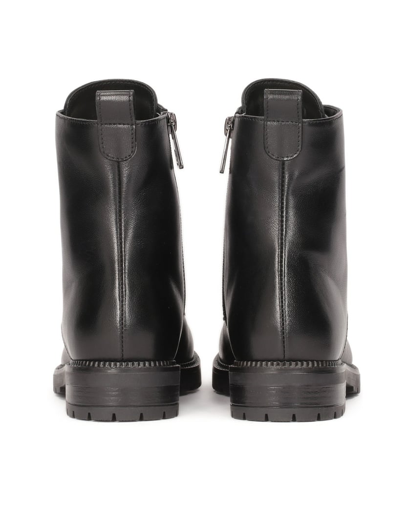 Kazar-Schwarze-Stiefel-mit-Schnürung-und-Reißv-schwarz