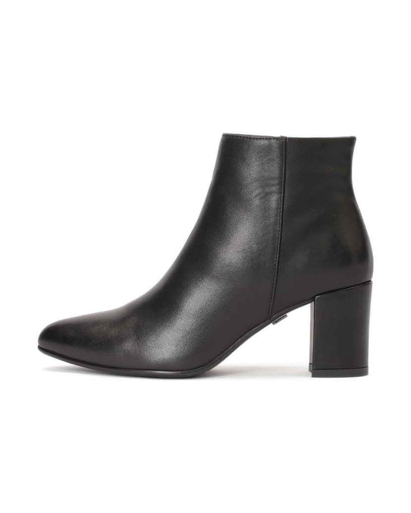 Kazar-Schwarze-Lederstiefel-mit-Absatz-schwarz