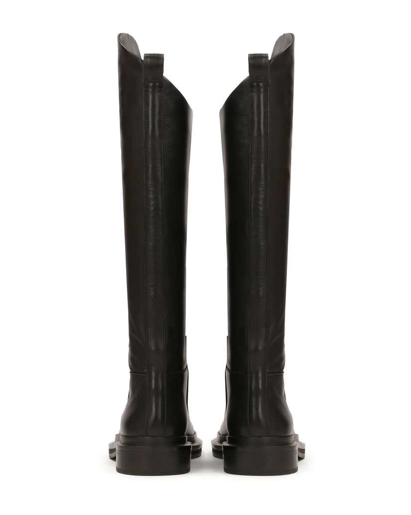 Kazar-Flache-Lederstiefel-zum-Hineinschlüpfen-schwarz