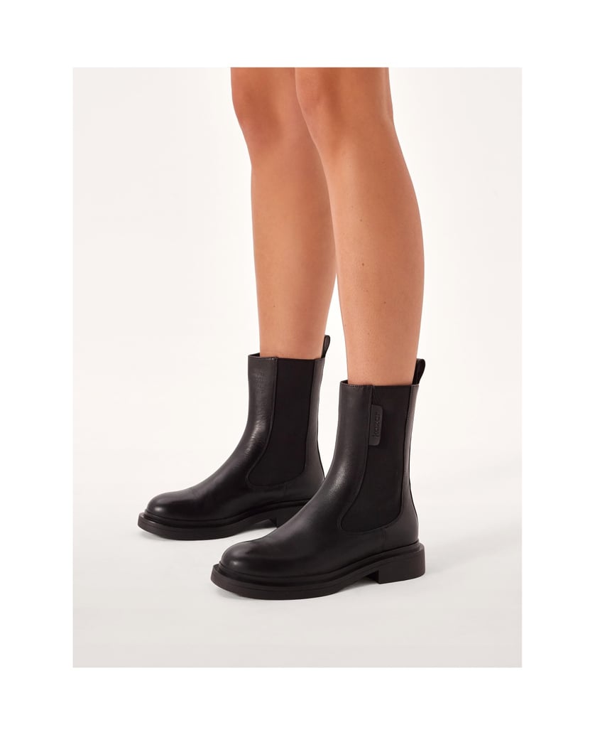 Kazar-Klassischer-Stiefel-auf-flacher-Sohle-mi-schwarz