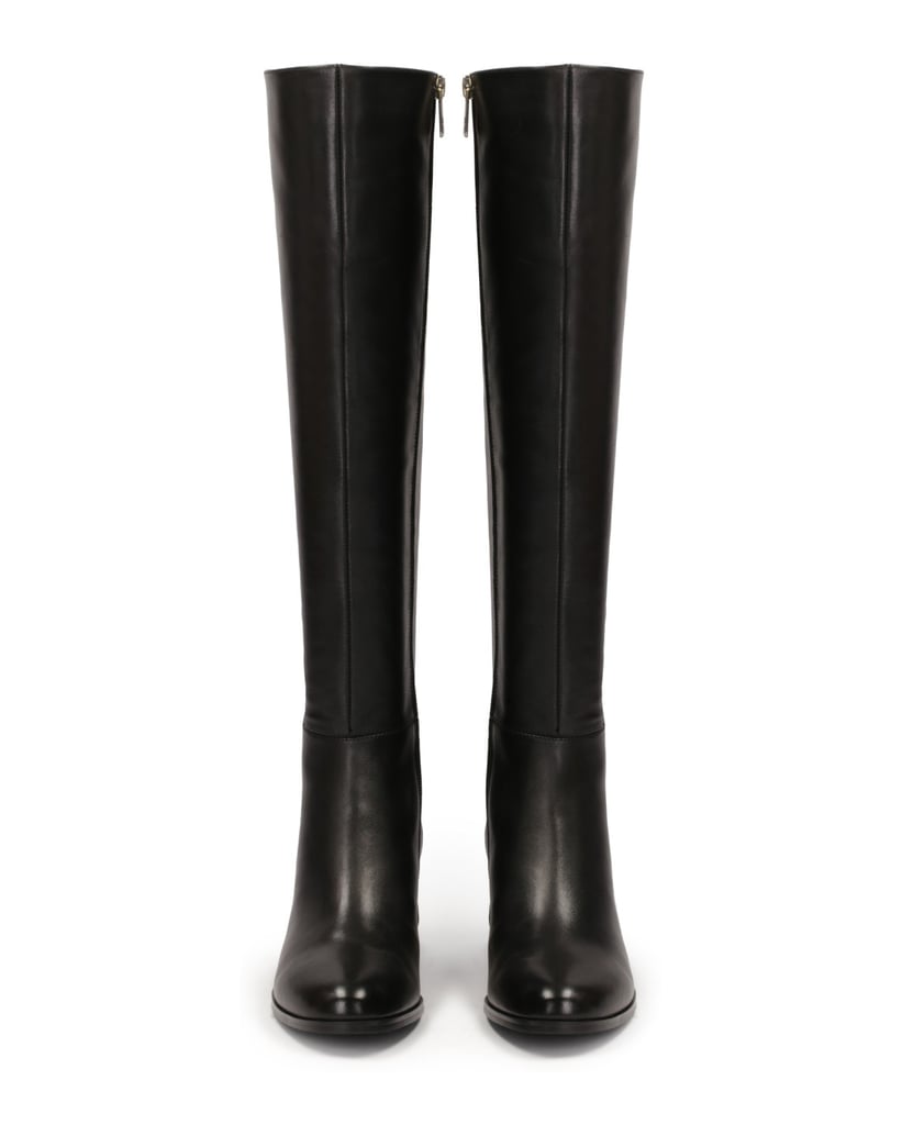 Kazar-Schwarze-Stiefel-mit-verziertem-Absatz-schwarz