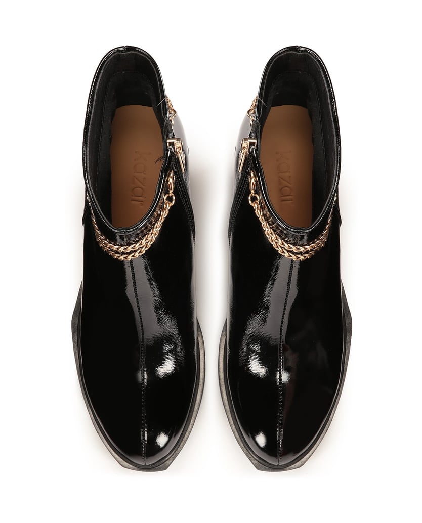 Kazar-Stiefelette-mit-abnehmbarer-Kette-schwarz