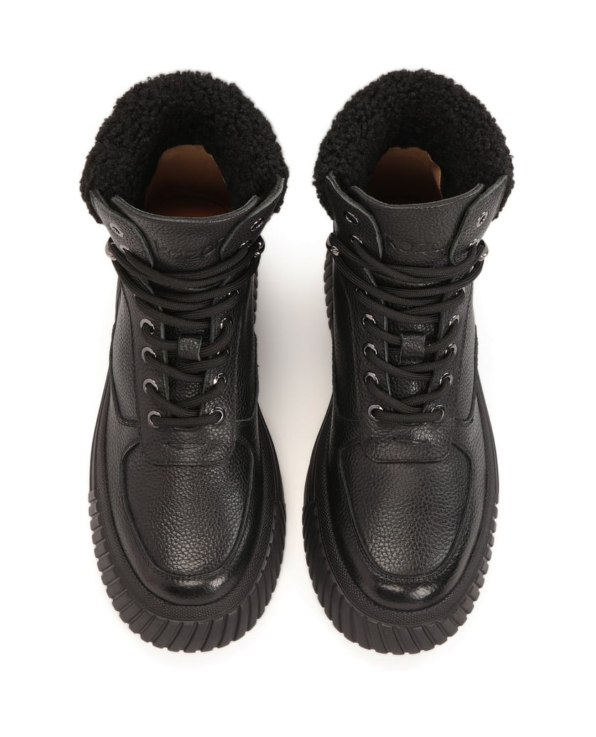 Kazar-Schwarze-Lederstiefeletten-für-Frauen