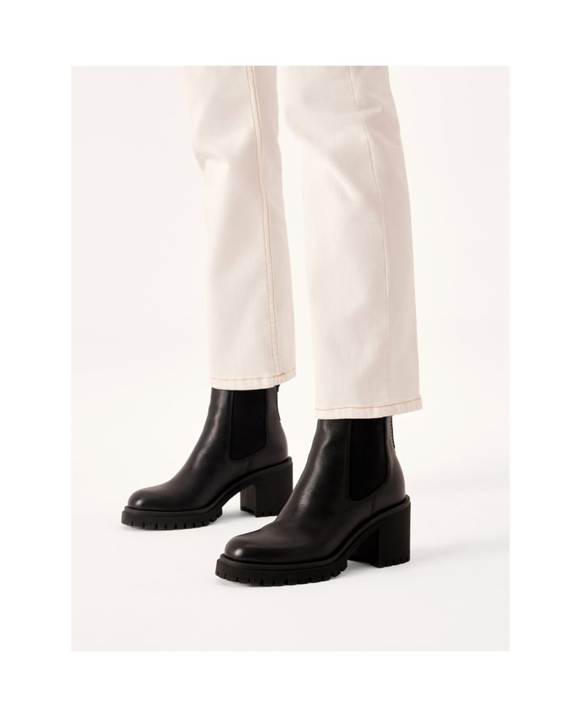 Kazar-Klassische-Lederstiefel-mit-elastischen-schwarz